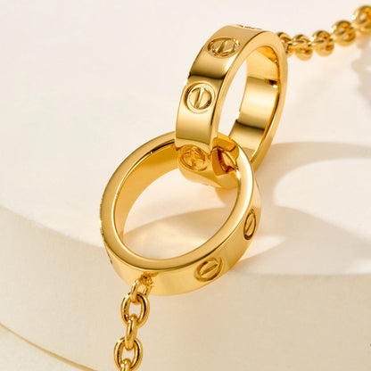 [Stars Jewelry]LOVE BRACELET DOUBLE RING