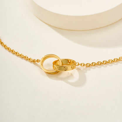 [Stars Jewelry]LOVE BRACELET DOUBLE RING
