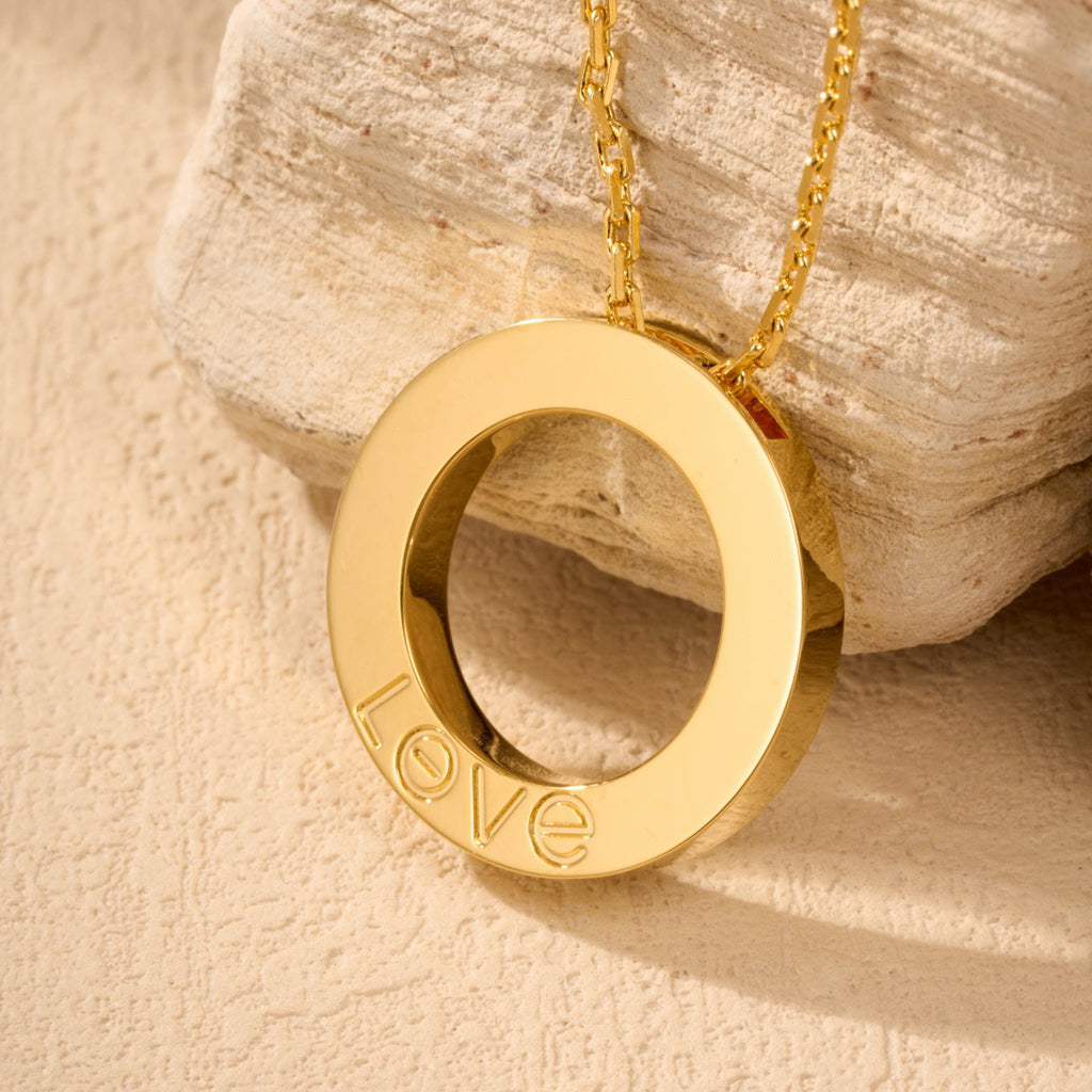 [Stars Jewelry]LOVE NECKLACE 16MM  FULL DIAMOND