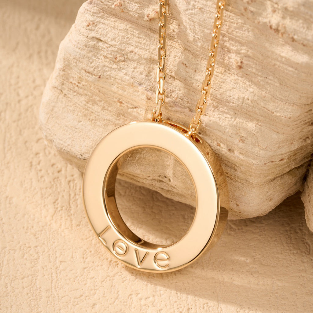 [Stars Jewelry]LOVE NECKLACE 16MM  FULL DIAMOND