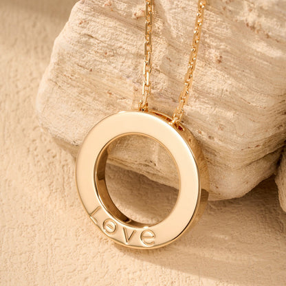 [Stars Jewelry]LOVE NECKLACE 16MM  FULL DIAMOND