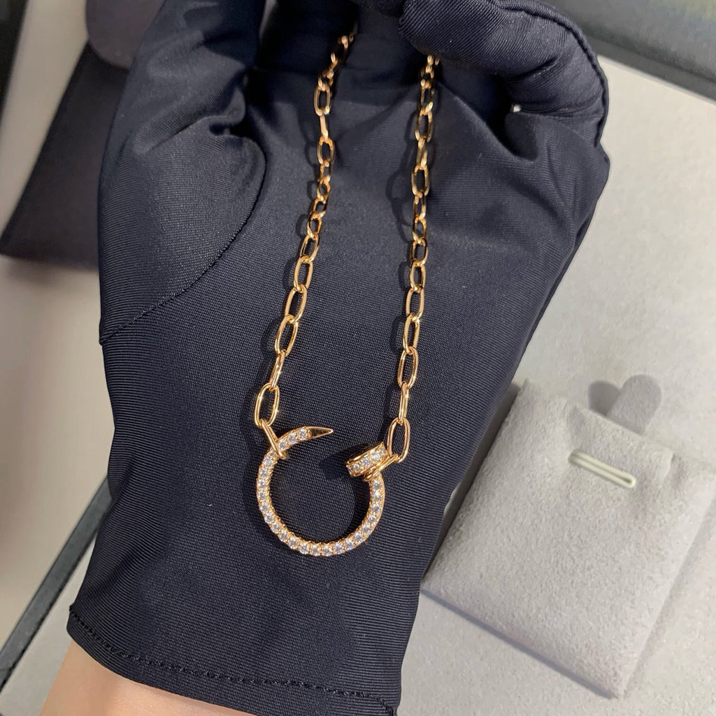 [Stars Jewelry]JUSTE NECKLACE FULL DIAMONDS