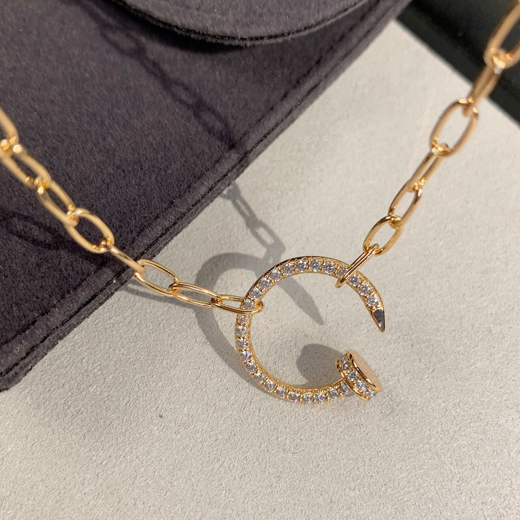 [Stars Jewelry]JUSTE NECKLACE FULL DIAMONDS