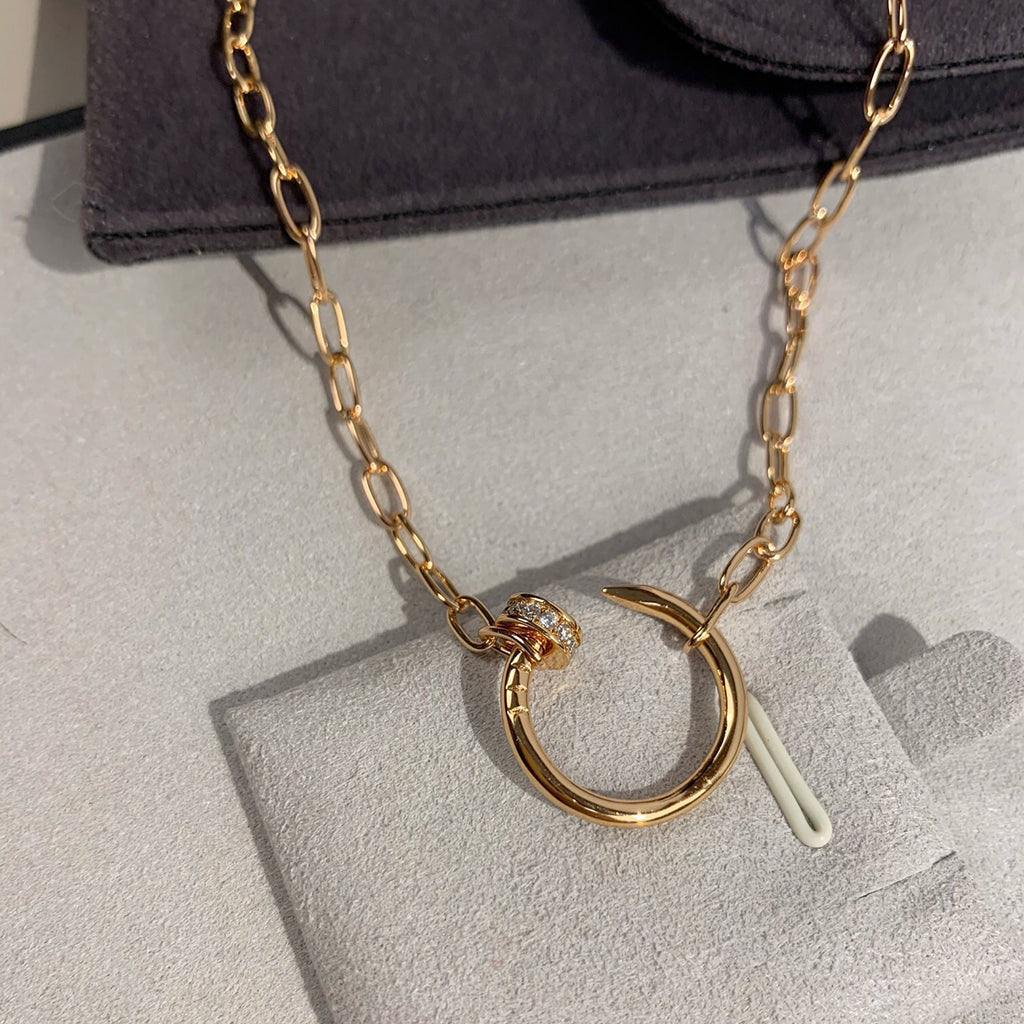 [Stars Jewelry]JUSTE NECKLACE FULL DIAMONDS