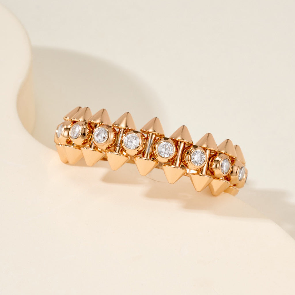 [Stars Jewelry]CLASH 6.8MM DIAMOND MEDIUM RING