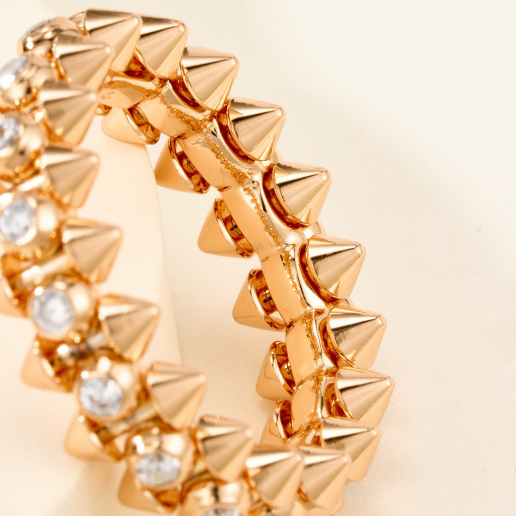 [Stars Jewelry]CLASH 6.8MM DIAMOND MEDIUM RING