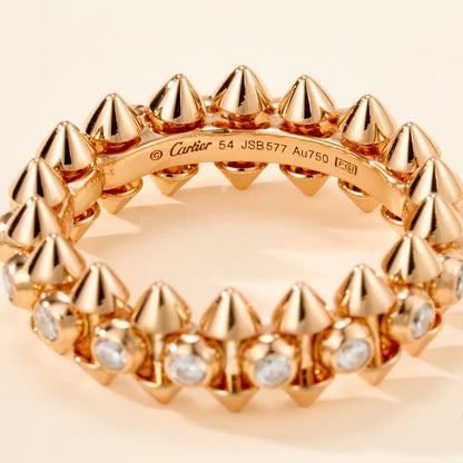 [Stars Jewelry]CLASH 6.8MM DIAMOND MEDIUM RING