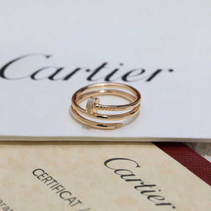[Stars Jewelry]JUSTE RING 4.8MM HALF DIAMOND