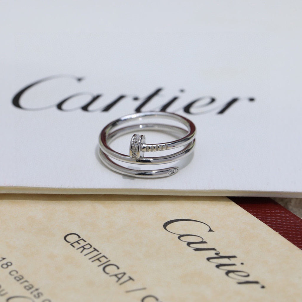 [Stars Jewelry]JUSTE RING 4.8MM HALF DIAMOND