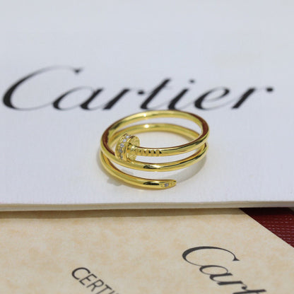 [Stars Jewelry]JUSTE RING 4.8MM HALF DIAMOND