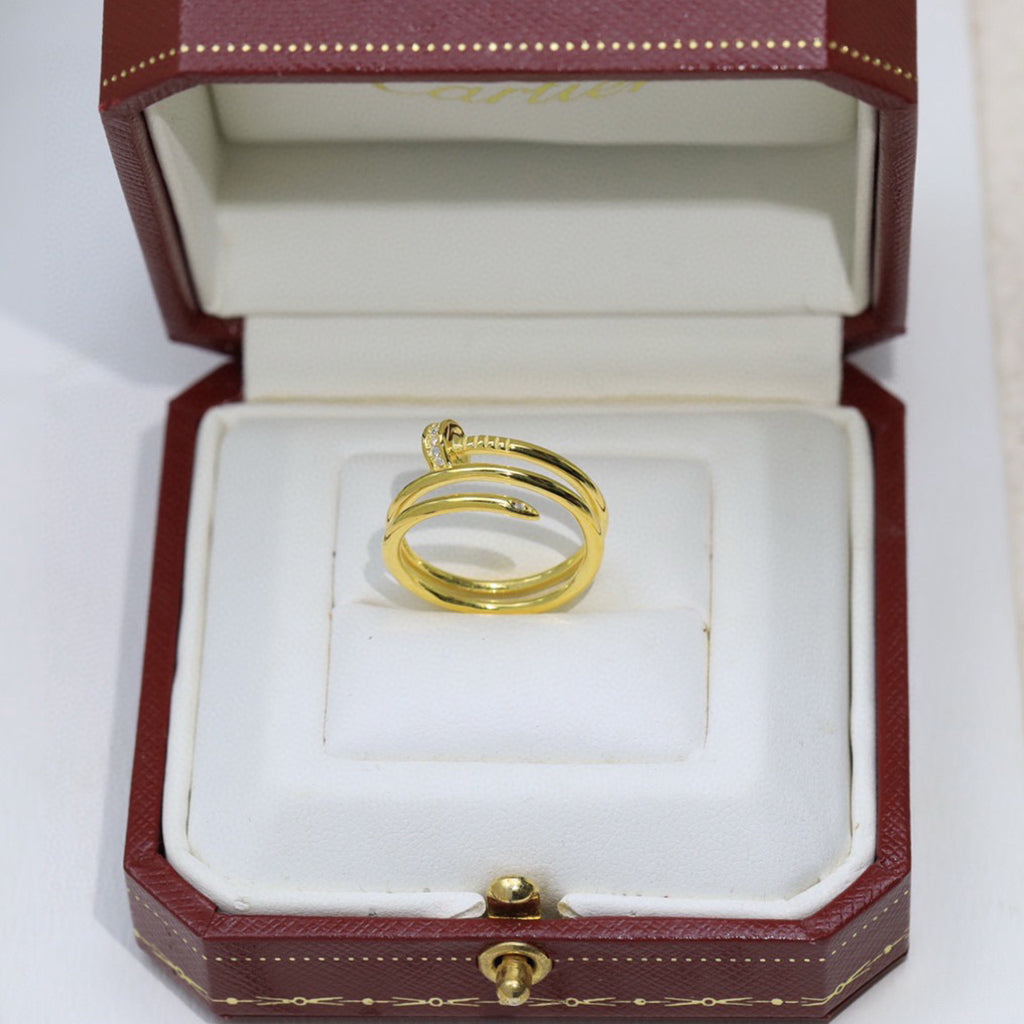 [Stars Jewelry]JUSTE RING 4.8MM HALF DIAMOND