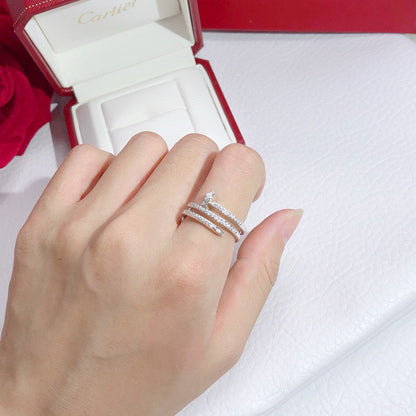[Stars Jewelry]JUSTE RING 4.8MM FULL DIAMOND