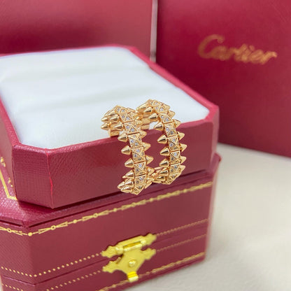 [Stars Jewelry]CLASH 6.4MM FULL DIAMOND SMALL EARRINGS