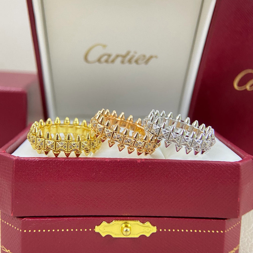 [Stars Jewelry]CLASH 6.4MM SMALL FULL DIAMOND RING