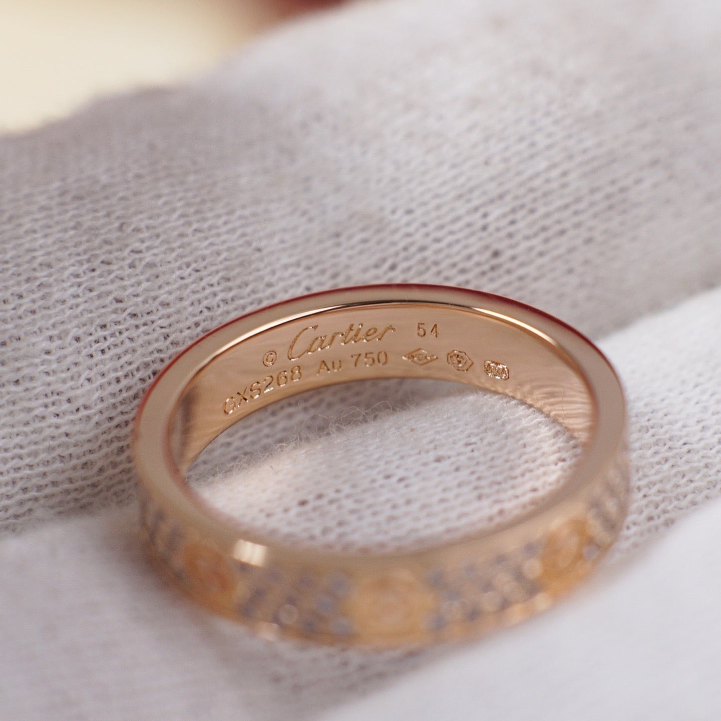 [Stars Jewelry]LOVE RING 4.0MM DIAMOND PAVED