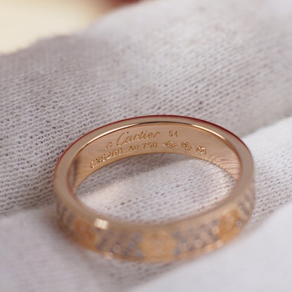 [Stars Jewelry]LOVE RING 4.0MM DIAMOND PAVED