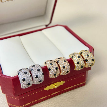 [Stars Jewelry]PANTHERE MINI FULL DIAMOND EARRINGS