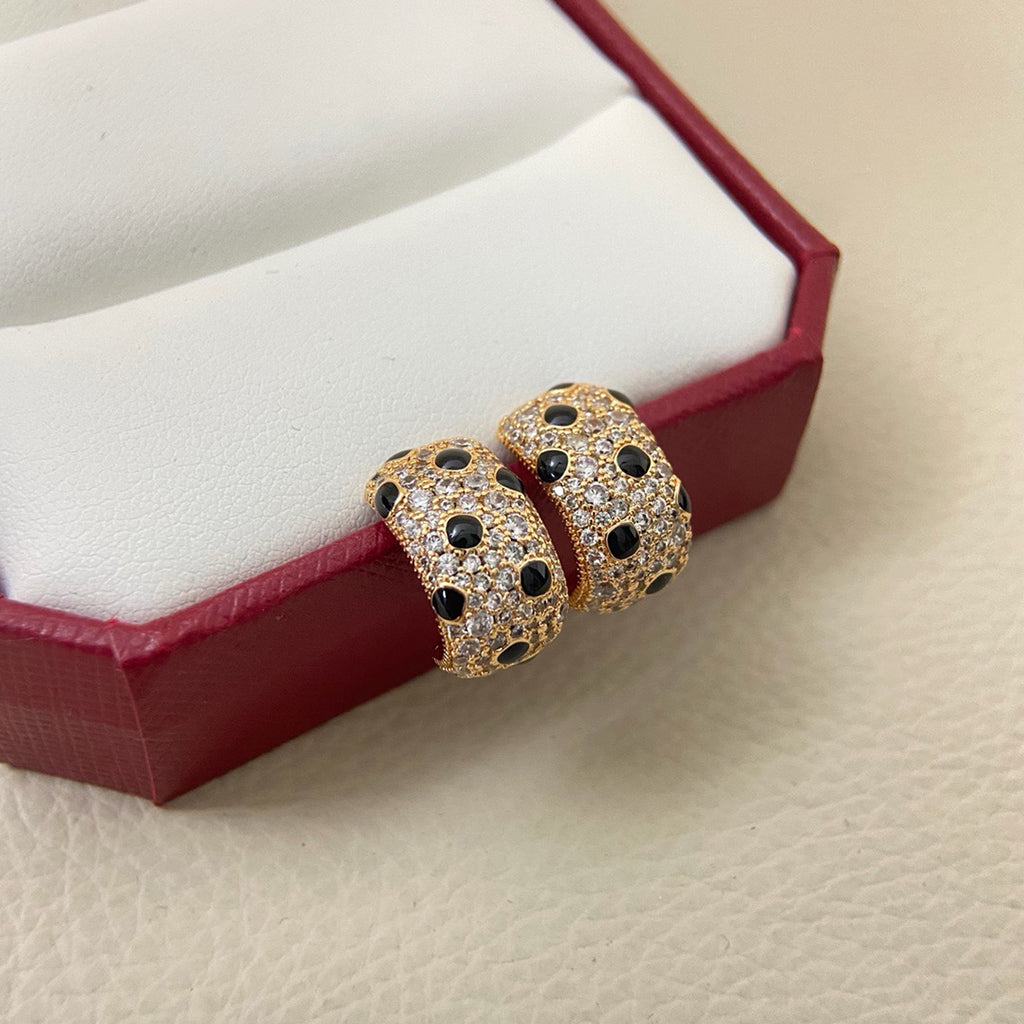 [Stars Jewelry]PANTHERE MINI FULL DIAMOND EARRINGS