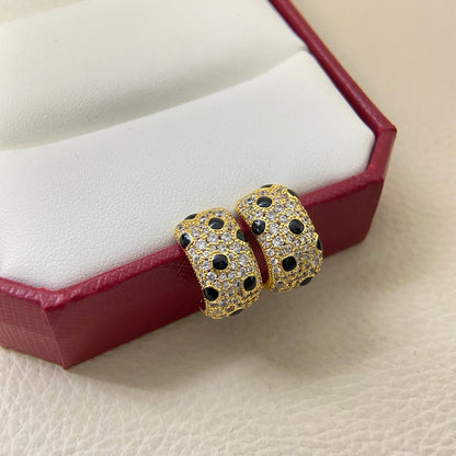 [Stars Jewelry]PANTHERE MINI FULL DIAMOND EARRINGS