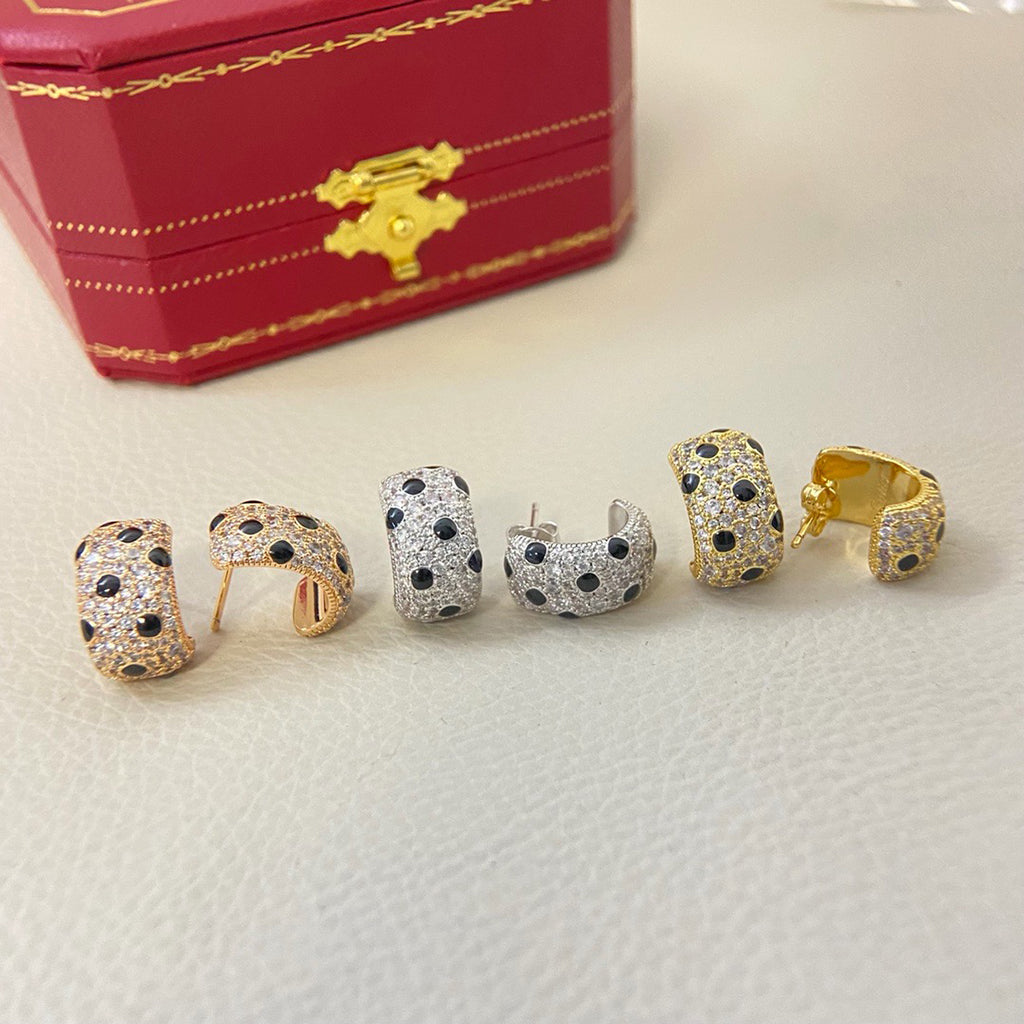 [Stars Jewelry]PANTHERE MINI FULL DIAMOND EARRINGS