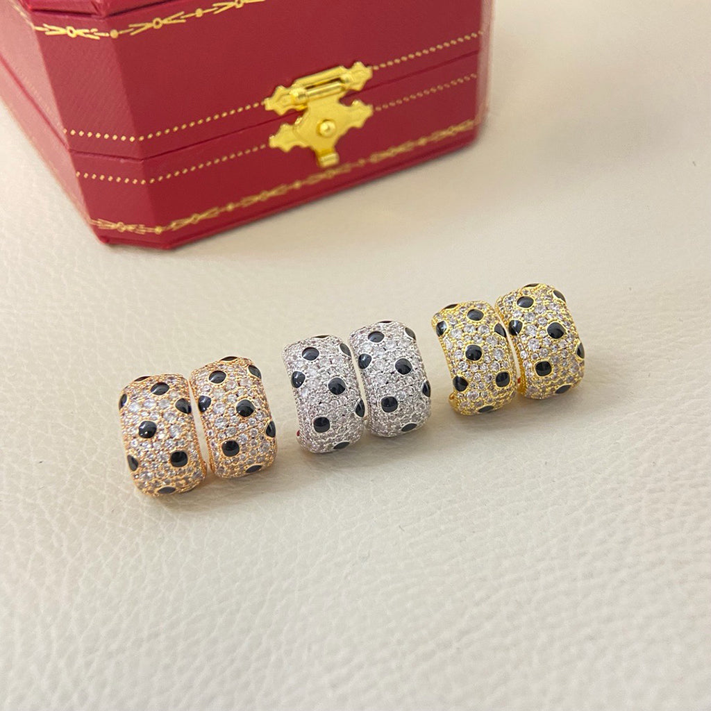 [Stars Jewelry]PANTHERE MINI FULL DIAMOND EARRINGS