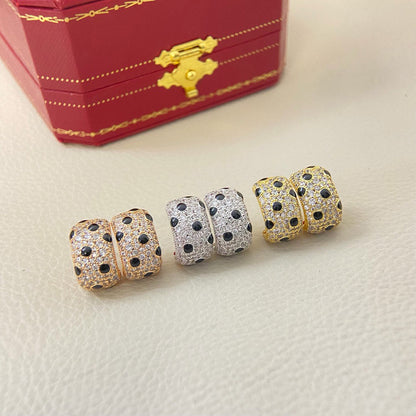 [Stars Jewelry]PANTHERE MINI FULL DIAMOND EARRINGS