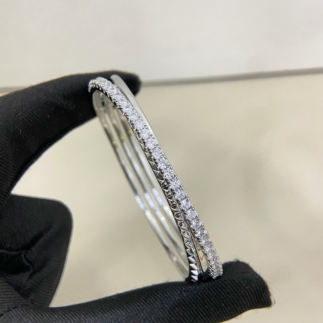 [Stars Jewelry]ETINCELLE HALF-PAVED DIAMOND BRACELET