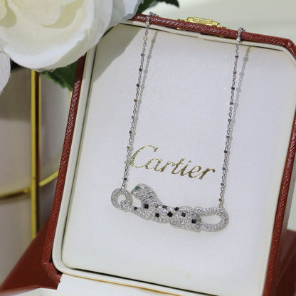[Stars Jewelry]PANTHERE PAVED DIAMOND NECKLACE