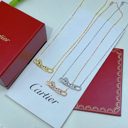 [Stars Jewelry]PANTHERE PAVED DIAMOND NECKLACE