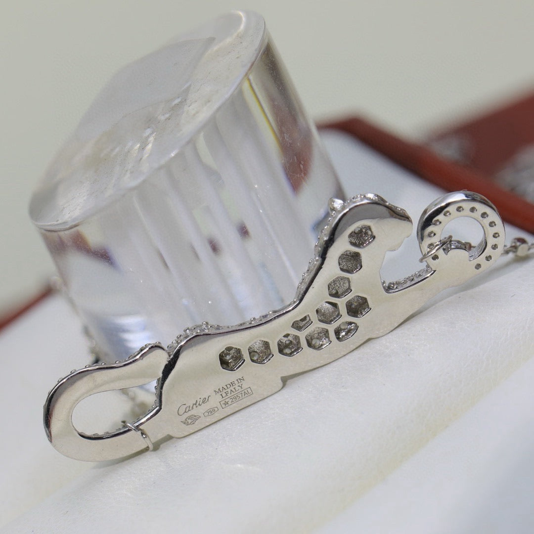 [Stars Jewelry]PANTHERE PAVED DIAMOND NECKLACE