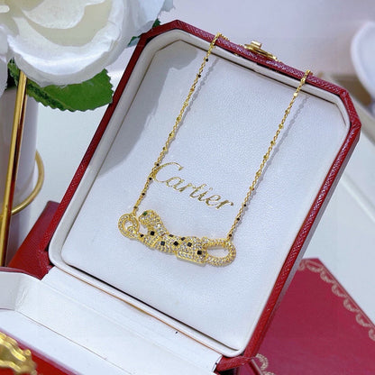 [Stars Jewelry]PANTHERE PAVED DIAMOND NECKLACE