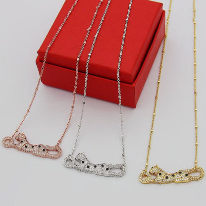 [Stars Jewelry]PANTHERE PAVED DIAMOND NECKLACE