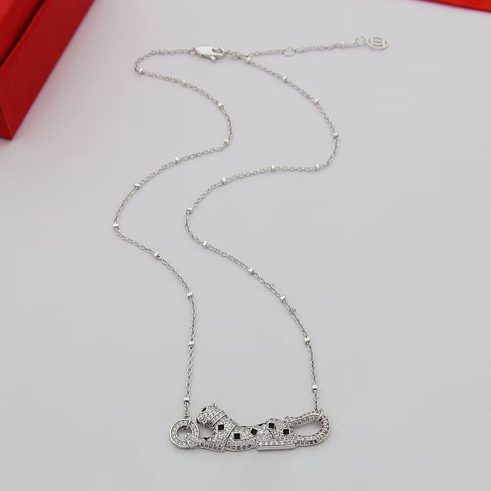 [Stars Jewelry]PANTHERE PAVED DIAMOND NECKLACE