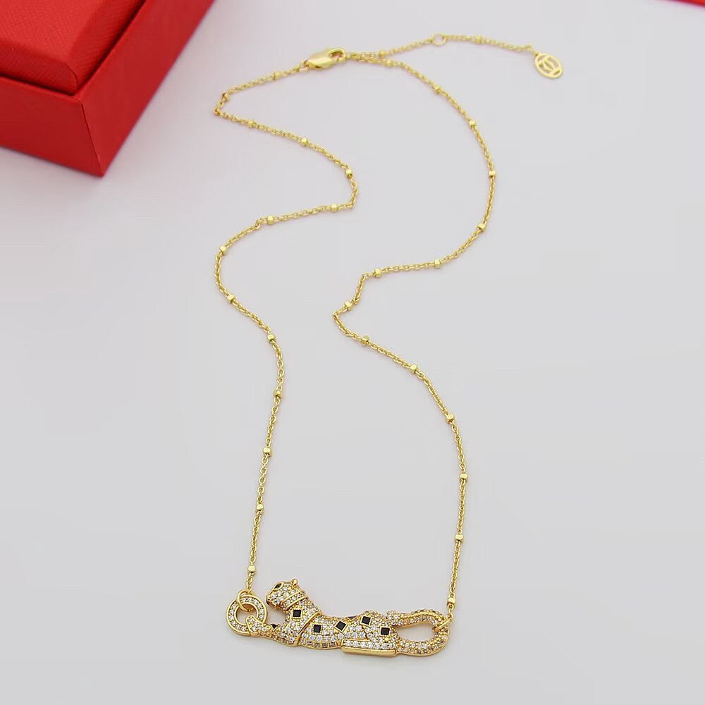[Stars Jewelry]PANTHERE PAVED DIAMOND NECKLACE