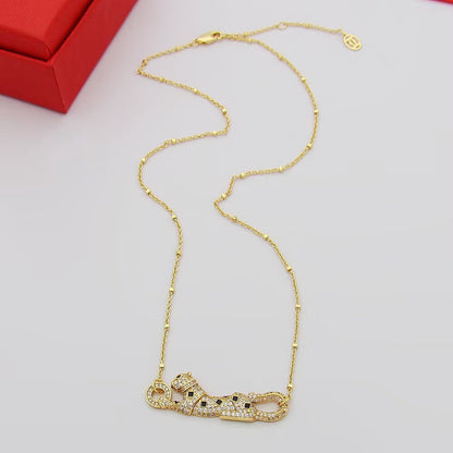 [Stars Jewelry]PANTHERE PAVED DIAMOND NECKLACE