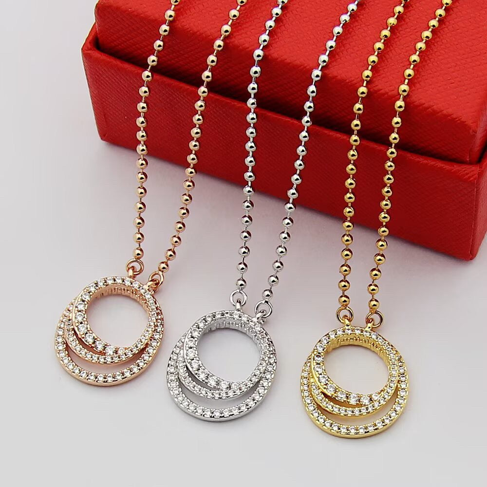 [Stars Jewelry]ETINCELLE  FULL DIAMOND NECKLACE
