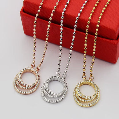 [Stars Jewelry]ETINCELLE  FULL DIAMOND NECKLACE
