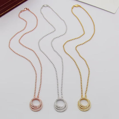 [Stars Jewelry]ETINCELLE  FULL DIAMOND NECKLACE