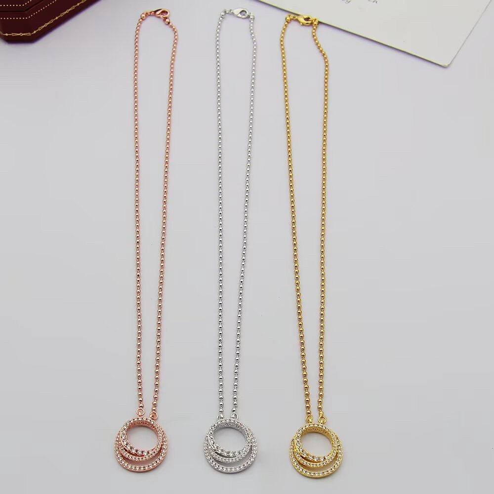 [Stars Jewelry]ETINCELLE  FULL DIAMOND NECKLACE
