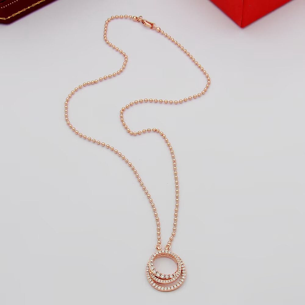 [Stars Jewelry]ETINCELLE  FULL DIAMOND NECKLACE