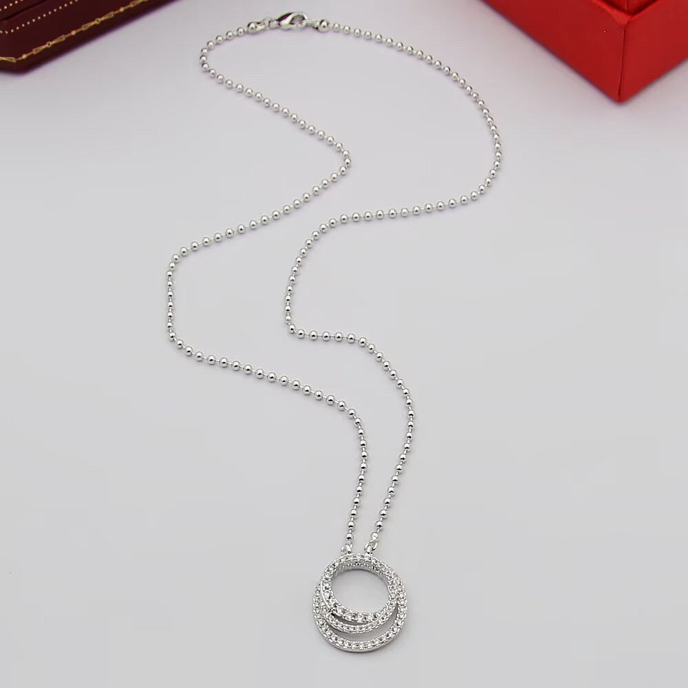 [Stars Jewelry]ETINCELLE  FULL DIAMOND NECKLACE