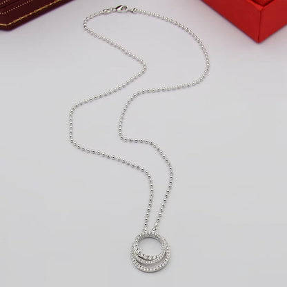 [Stars Jewelry]ETINCELLE  FULL DIAMOND NECKLACE