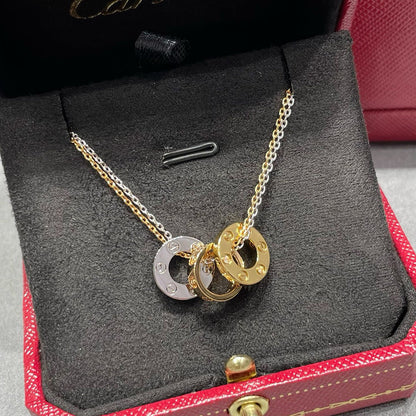 [Stars Jewelry]LOVE 6 DIAMOND PENDANT NECKLACE