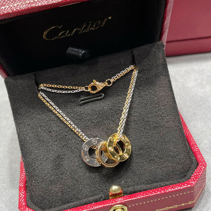 [Stars Jewelry]LOVE 6 DIAMOND PENDANT NECKLACE