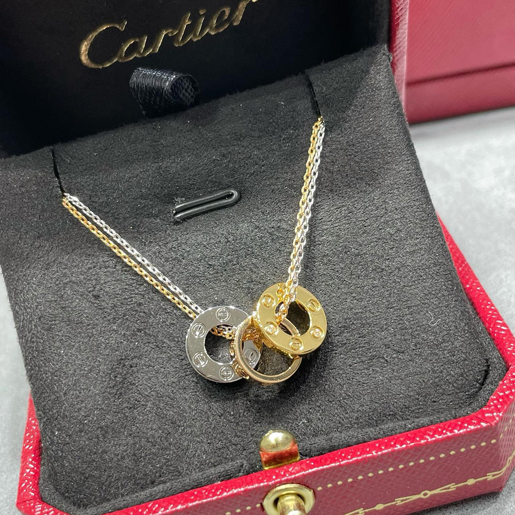 [Stars Jewelry]LOVE 6 DIAMOND PENDANT NECKLACE