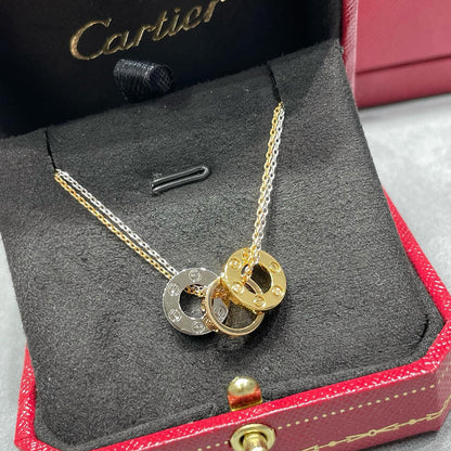 [Stars Jewelry]LOVE 6 DIAMOND PENDANT NECKLACE