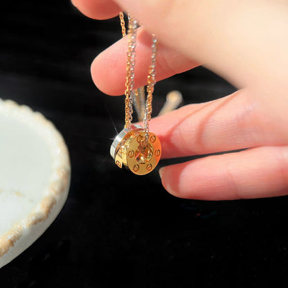 [Stars Jewelry]LOVE 6 DIAMOND PENDANT NECKLACE