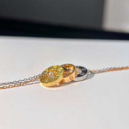 [Stars Jewelry]LOVE 6 DIAMOND PENDANT NECKLACE