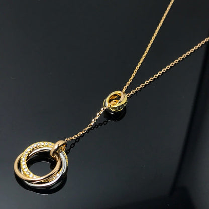 [Stars Jewelry]TRINITY DIAMONDS NECKLACE