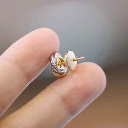 [Stars Jewelry]TRINITY STUD DIAMOND EARRINGS
